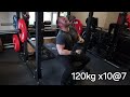 Bench Press : 132,5kg x6@7