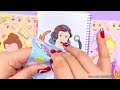[Paper DIY] ディズニープリンセス エルサ Making Disney Princess Elsa Anna Bella Sticker Book #asmr #エルサ #diy