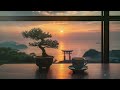 Japanese Lofi Zen｜Concentration BGM for Study and Work｜Relaxation  Sea Sunset and Bonsai [1hour]