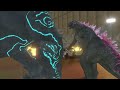 Godzilla X Leatherback VS. New Kiryu X Mechagodzilla! - Animal Revolt Battle Simulator