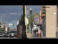 Friday Evening in Downtown Alamosa, Colorado on Main Street looking East.