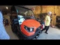 New Kubota RTV520 for dad with KX 040