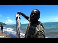 adventurous tarpon fishing catch clean and cook curry brown stew pineapple tarpon on the beach