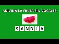 🍎 Adivina Las Frutas Sin Vocales 🍌 | Quiz de Frutas y Verduras 🥦