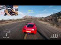 Ferrari 458 Italia 🤖 Forza Horizon 5 | Steering Wheel Gameplay