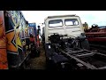 creepy abandoned truck yard