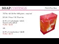 Soap Costing for Cold Process and Melt and Pour Soaps