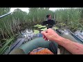 A TENCH MONSTER on a rural pond!!! Smashes the reeds - the fishing line rings! Fishing on a float