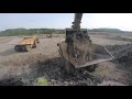 Technical stuff🤪👉the show goes on!🤩Cat 390 F, attacking my last pile at this site, part - 2!