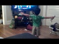 My 3 year old playing dance game