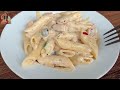 Restaurant sy acha pasta ab bnayn ghr pr😍 | White Sauce Pasta