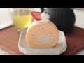 Sakura Roll Cake｜HidaMari Cooking