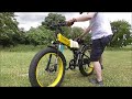 Cyrusher XF690 electric mountain bike practising low speed figure of eight turns on the throttle