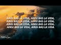Indila - Ainsi Bas La Vida (Lyrics/Letra)
