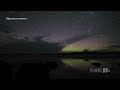 Northern Lights and storms light up the sky over Lake Superior