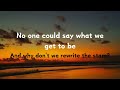 Rewrite The Stars ~ James Arthur feat Anne Marie (Lyrics)