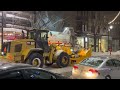 How magical the snow disappear, Montreal can￼ada snow removal #montreal #canada #winter 🥶❄️