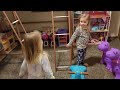 Cute Twins playing hide and go seek 4 years old