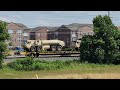 Norfolk Southern military vehicle train