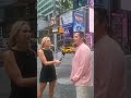 Newsmax interview in Times Square (July 15, 2024)