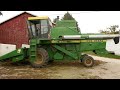 John Deere 4420 Combine changeover Oats to Corn, Vintage Analog Stewart Warner Tachometer