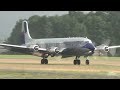 DOUGLAS DC-6 ⚡️THUNDERSTORM LANDING⚡️ FULL ENGINE START-UP + TAKE-OFF (100% ORIGINAL SOUND)