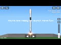 How to build the Falcon 9 rocket in SpaceFlight Simulator 1.5 | SFS |