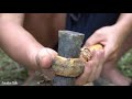 Primitive skills: Making hammer, knife from iron