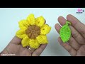 Crochet flower keychain,🌸 Super beautiful flower, yellow! Crochet keychain!