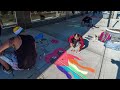 Yakima Dia de los Muertos Chalk Festival 2017 Time lapse