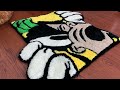 RUG TUFTING ASMR - GOOFY CARTOON RUG (START TO FINISH)