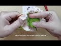 How to crochet carnation keychain