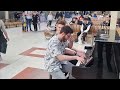 Boogie Woogie Duo STORMS The Public Piano!!!