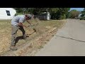 I FOUND this OVERGROWN SIDEWALK and PAID the Homeowner $100 to Uncover It