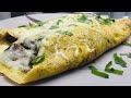 How To Make Cheesy Mushroom Omelette | Healthy Breakfast Recipe @taste Assured