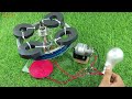 I make Self-running AC Electricity 220V Energy Generator with Diode Mechanical System