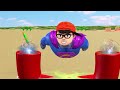 Scary Teacher 3D vs Squid Game Become Superhero Fight Zombie save Baby 5 Time Challenge Nick Loser