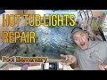 How to Replace Hot Tub Lights: Hot Tub Light Lens Replacement: Hot Tub Leaking Check Light Lenses