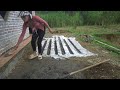 Strong girl building foundation kitchen, Build Farm New / Giang Thi Ca