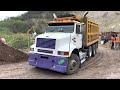 Pozzolan Mining - Overload Trucks Leaving the Quarry. E8:S2