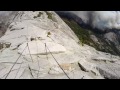 Yosemite Half Dome Cables during Meadow Fire 2014