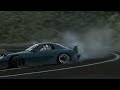 Peaceful Drift In Rain With a RX-7. ft. SUZUME.  Assetto Corsa Pacific Coast Highway