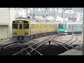 次々に列車が到着する朝の池袋駅【西武池袋線】Railroad switch of Seibu Railway Ikebukuro station