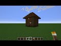 How to build Minecraft Village Small House (dark forest)