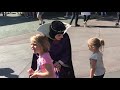 The Evil Queen walking around disneyland with Paisley