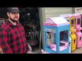 Out of the crate basic mini claw machine setup