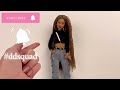 Recreating my OWN Outfit in BARBIE Doll Size - Baggy Jeans| Crop Turtle Neck| Purse| Combat Boots