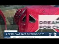 Four deaths at safe sleeping sites