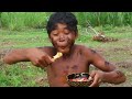 Forest Man Cooking Food || Cook Chicken Wing | Eat in Rainforest. #rainforest