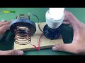 Experiment Science Free Energy Using Copper Wire With Magnet For Work at Home